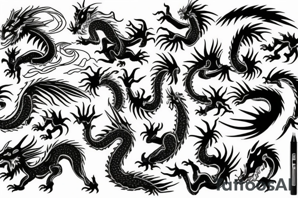 Dragon tattoo idea