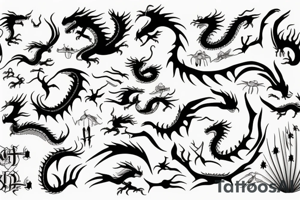 Dragon tattoo idea