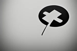 a minimalist, abstract sticker of a white business shirt. It should be with a clean and simple outline. tattoo idea