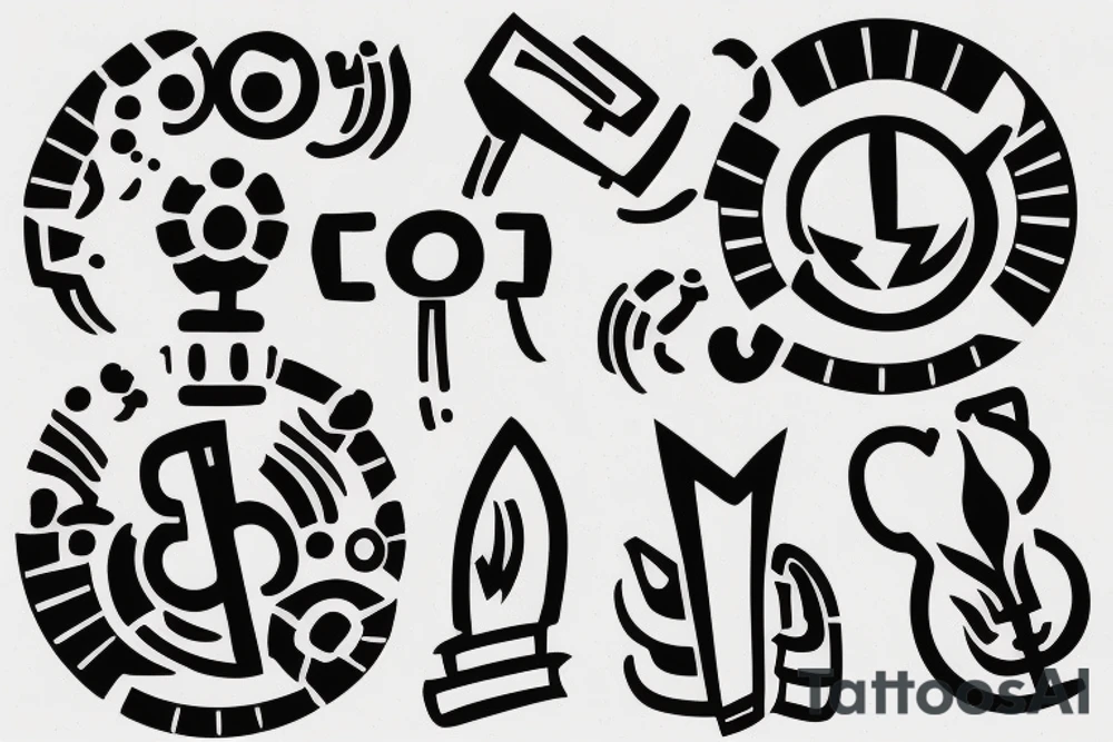 a minimalist, abstract sticker of a white business shirt. The shirt should be stylized in black and white, with a clean and simple outline. tattoo idea