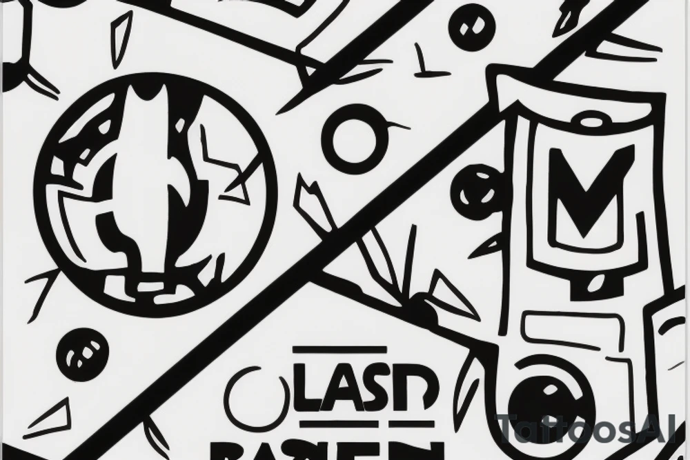 a minimalist, abstract sticker of a white business shirt. The shirt should be stylized in black and white, with a clean and simple outline. tattoo idea