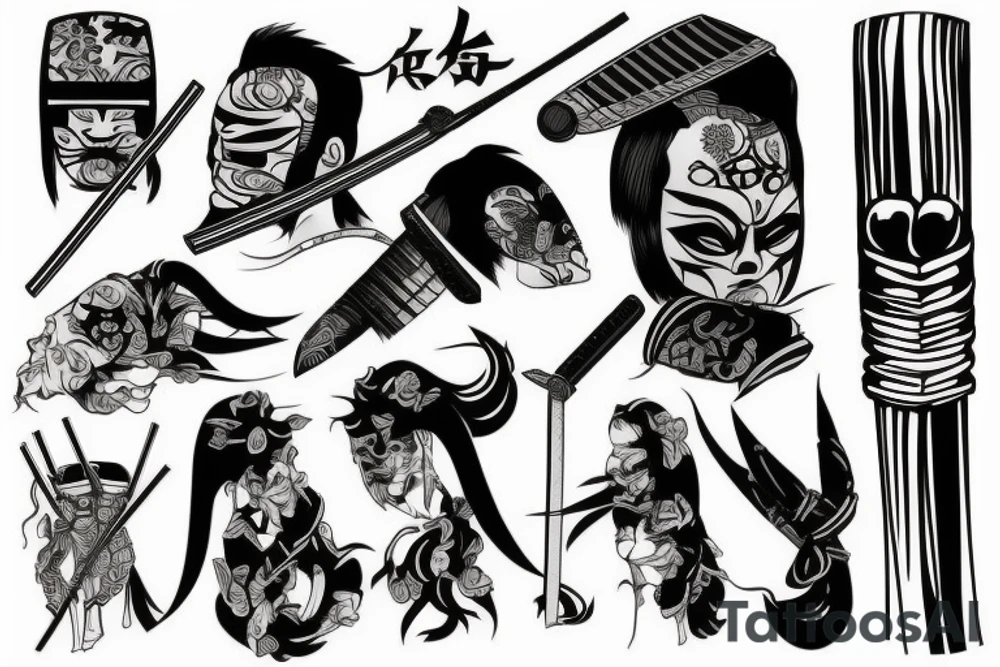 katana tattoo idea
