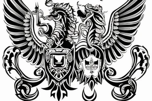 Ukrainian Coat of Arms tattoo idea