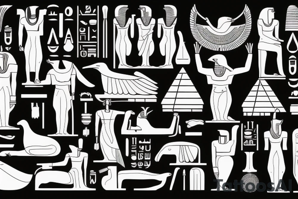 The ancient Egyptian god Shu tattoo idea