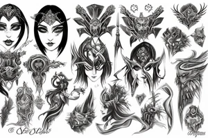 Aedra, The Elder Skrolls, Alessia's gods tattoo idea