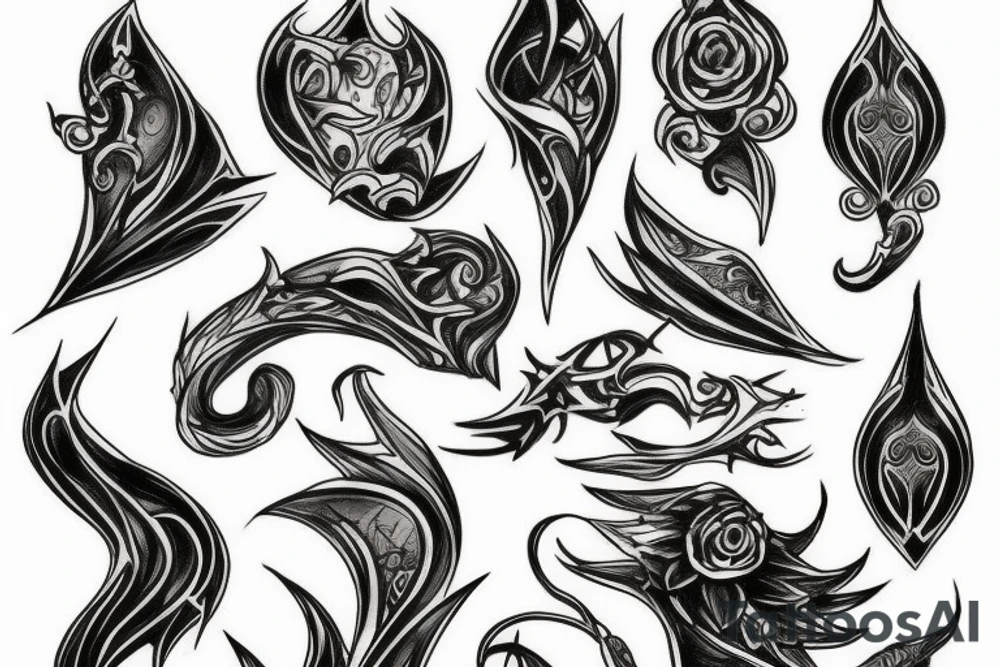 Daedra tattoo idea