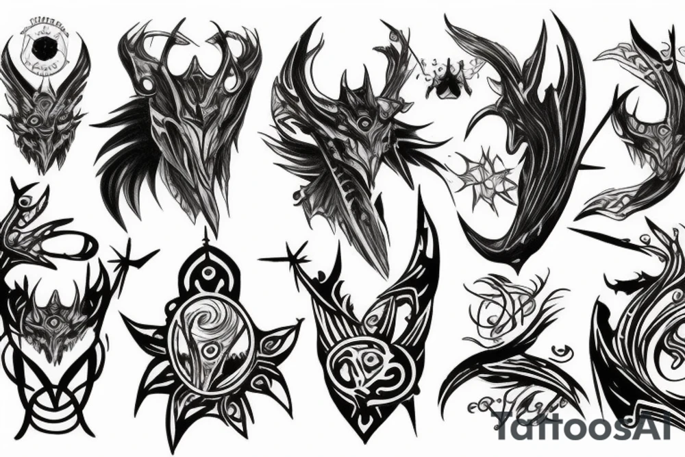 Daedra tattoo idea