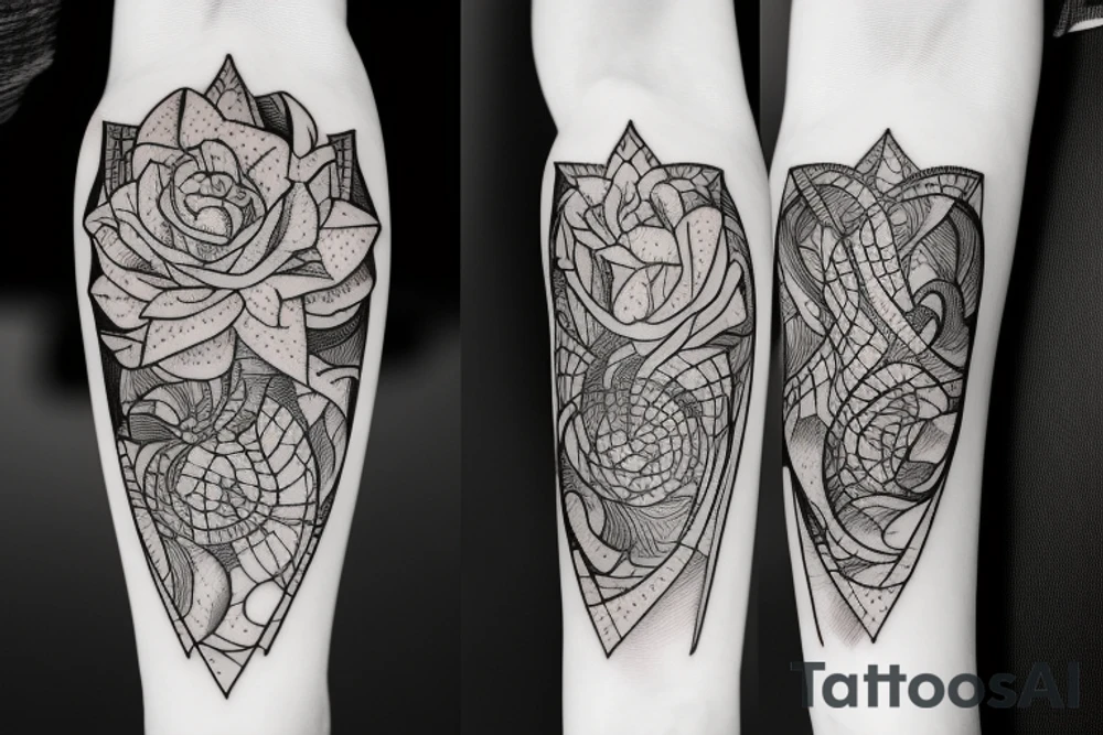 modern death tattoo idea