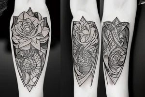 modern death tattoo idea