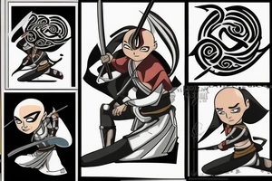 Katana from Aang the last airbender tattoo idea