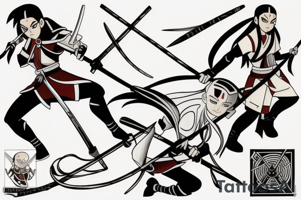 Katana from Aang the last airbender tattoo idea
