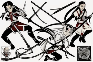 Katana from Aang the last airbender tattoo idea