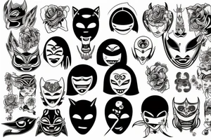 Hanya mask tattoo idea