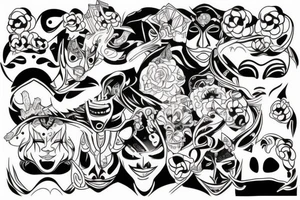 Hanya mask tattoo idea