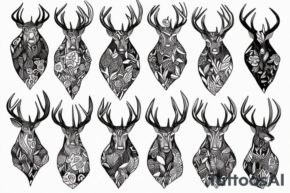 Deer tattoo idea
