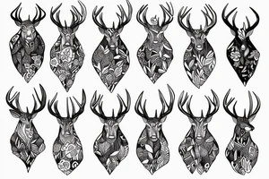 Deer tattoo idea