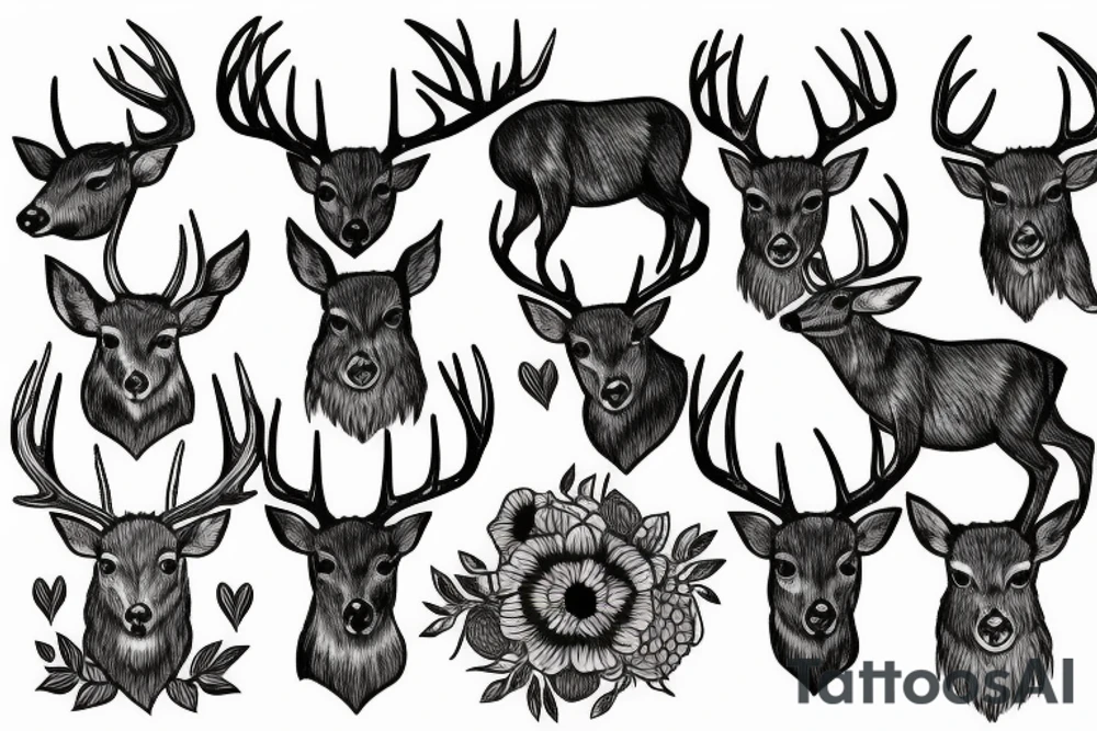 Deer tattoo idea