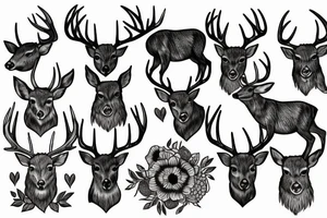 Deer tattoo idea