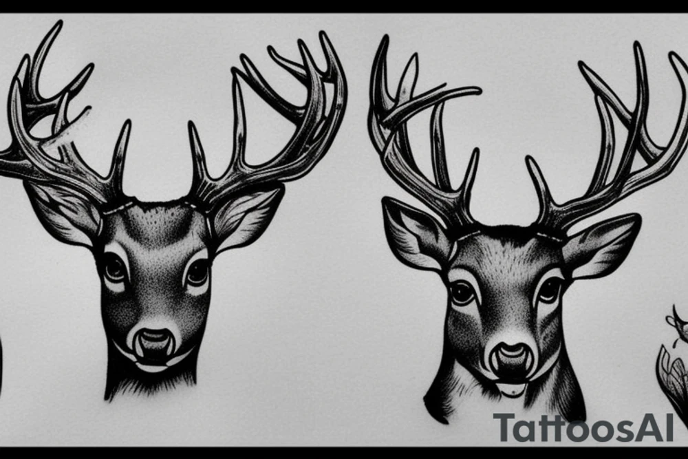 Deer tattoo idea