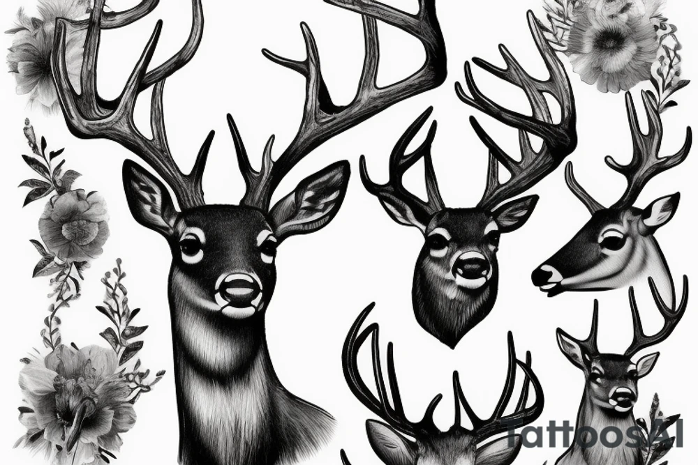 Deer tattoo idea