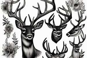 Deer tattoo idea