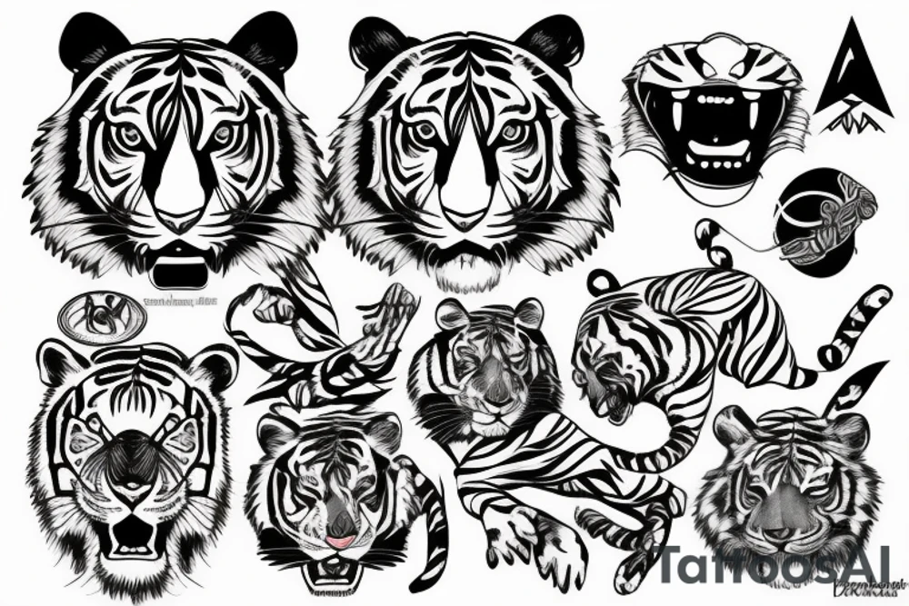 Tiger tattoo idea