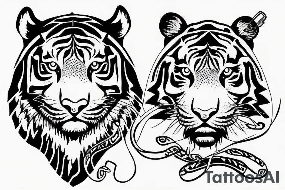 Tiger tattoo idea