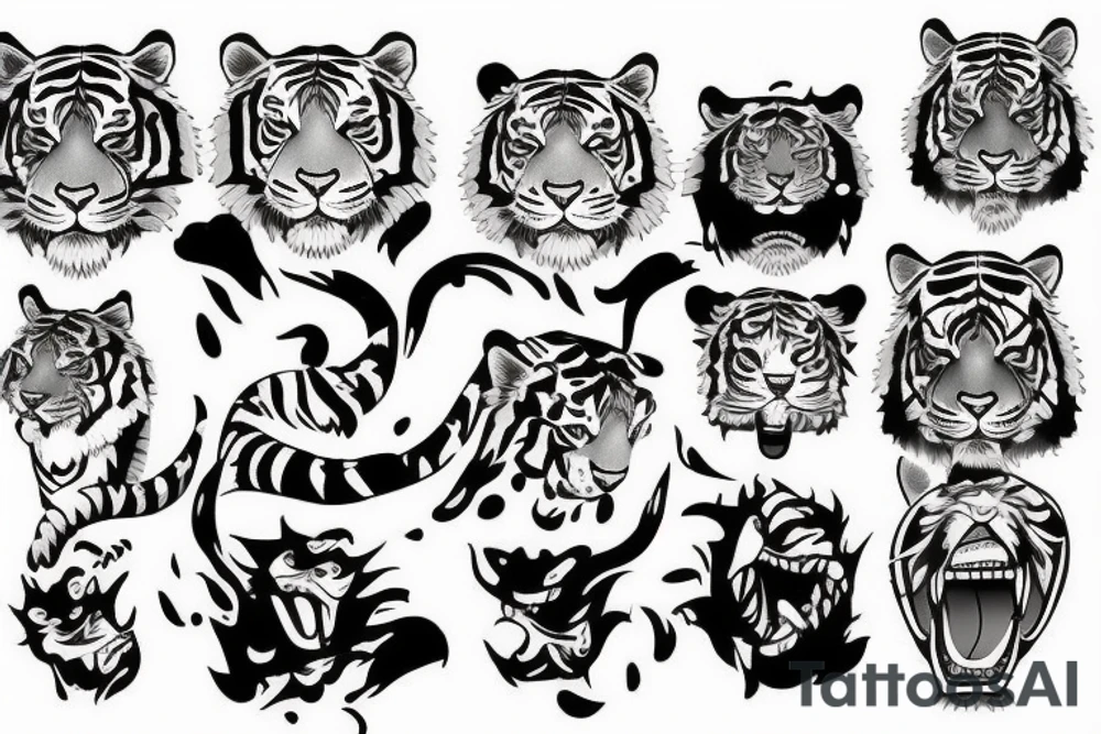 Tiger tattoo idea