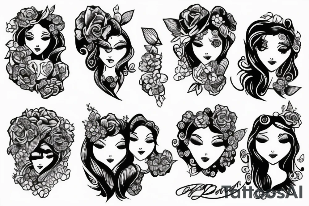 mother and daughter tattoo tattoo idea