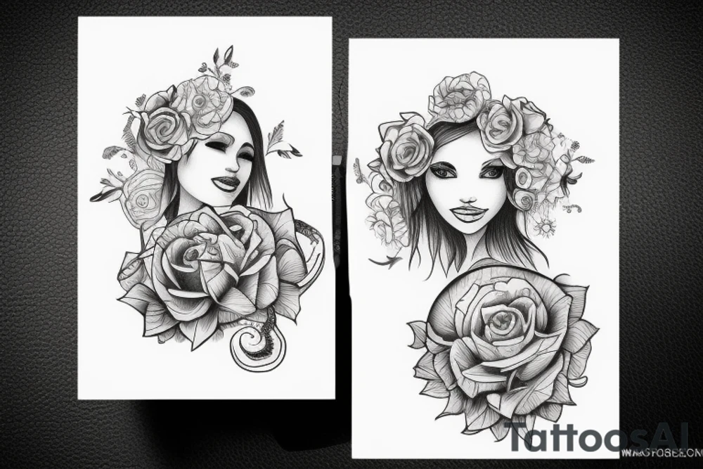 mother and daughter tattoo tattoo idea