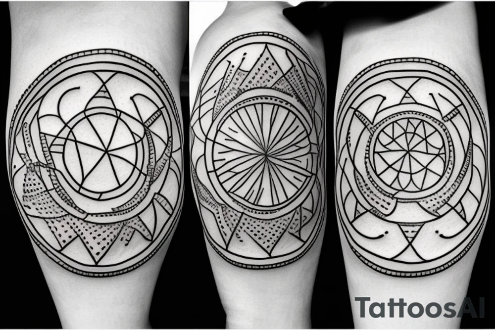 Crop circle tattoo idea