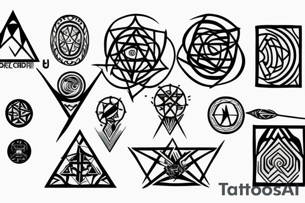 Crop circle tattoo idea