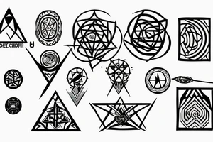Crop circle tattoo idea