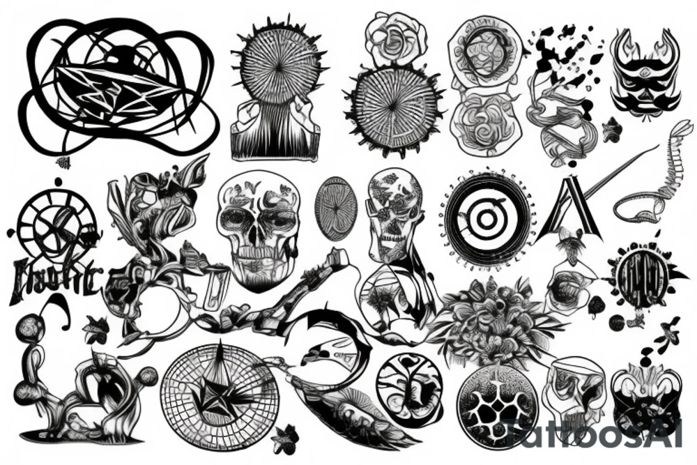 Crop circle tattoo idea