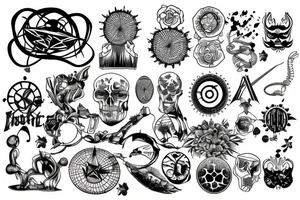 Crop circle tattoo idea