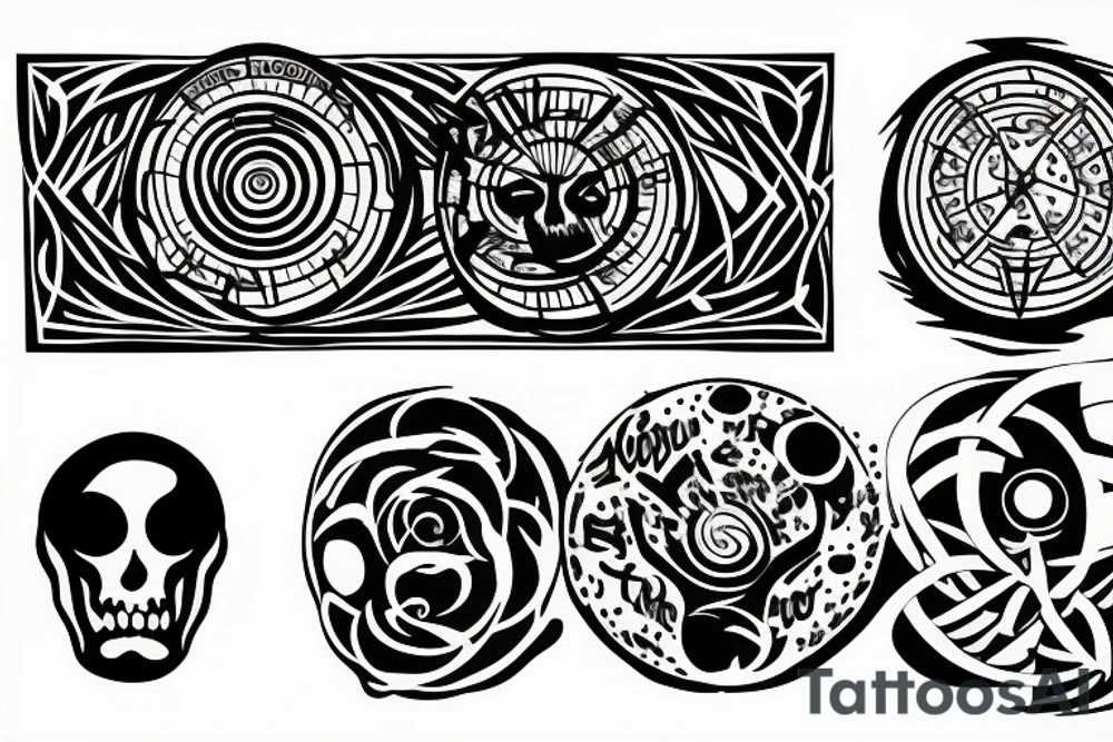 Crop circle tattoo idea