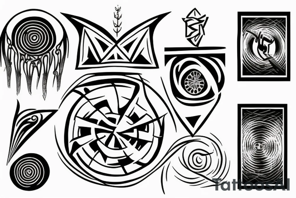 Crop circle tattoo idea