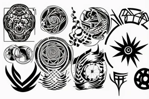 Crop circle tattoo idea