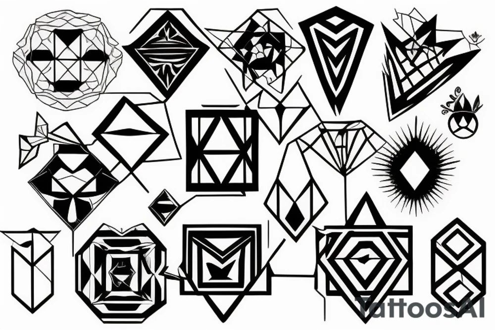 Broken mirror tattoo idea