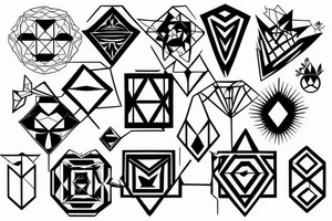 Broken mirror tattoo idea