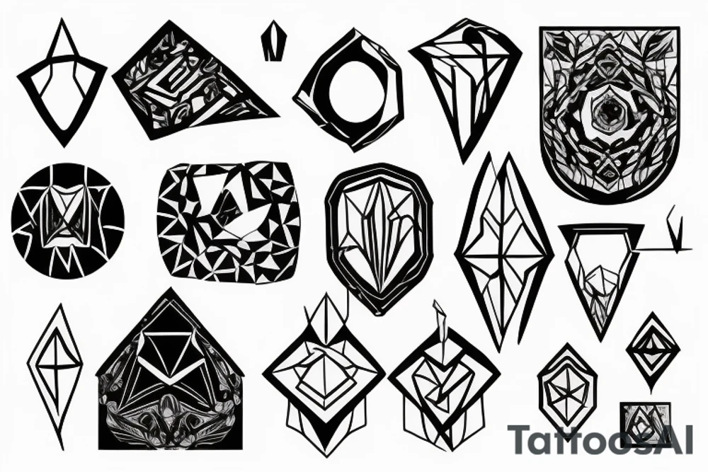 Broken mirror tattoo idea