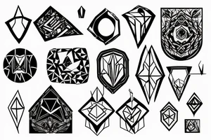 Broken mirror tattoo idea