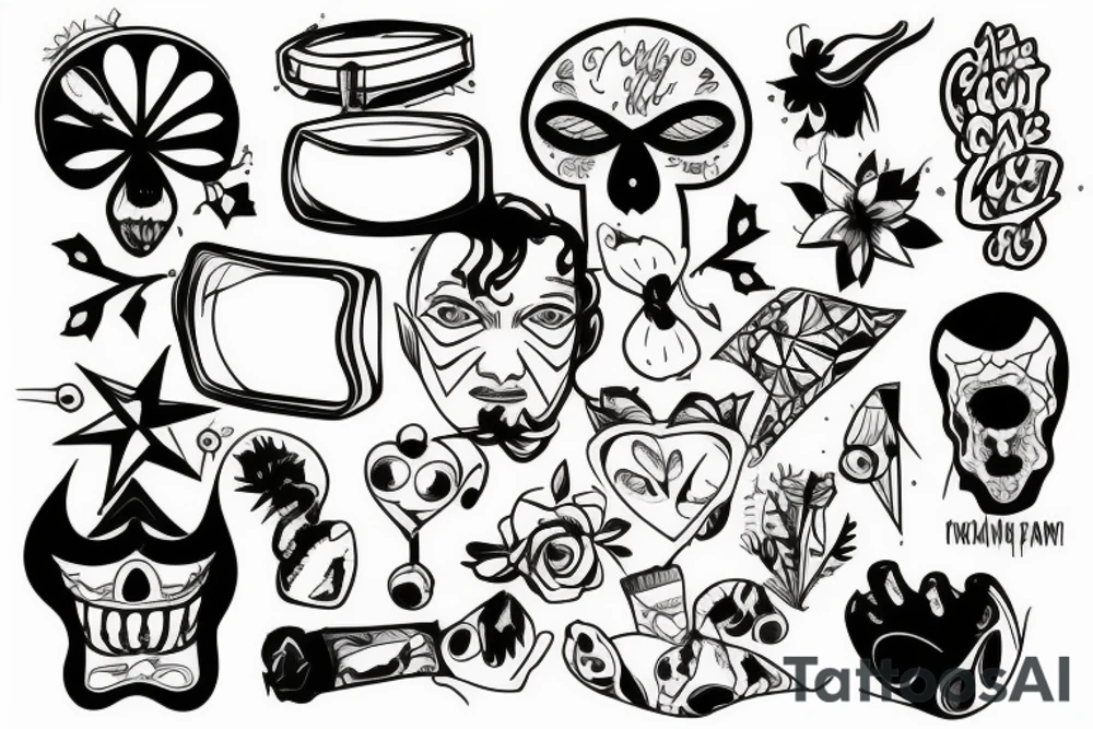 Broken mirror tattoo idea