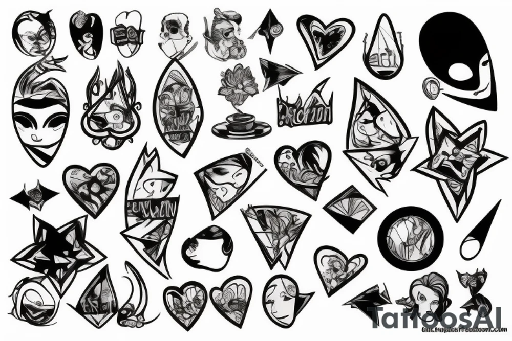 Broken mirror tattoo idea