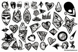 Broken mirror tattoo idea
