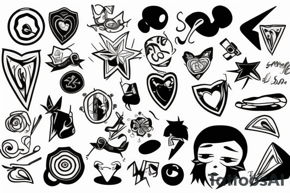 Cracked mirror tattoo idea
