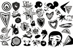 Cracked mirror tattoo idea