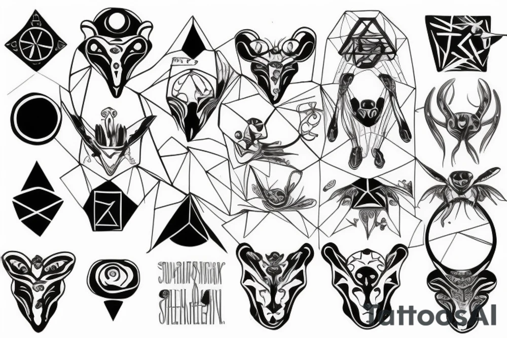 Alien symbology tattoo idea