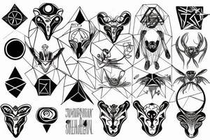 Alien symbology tattoo idea