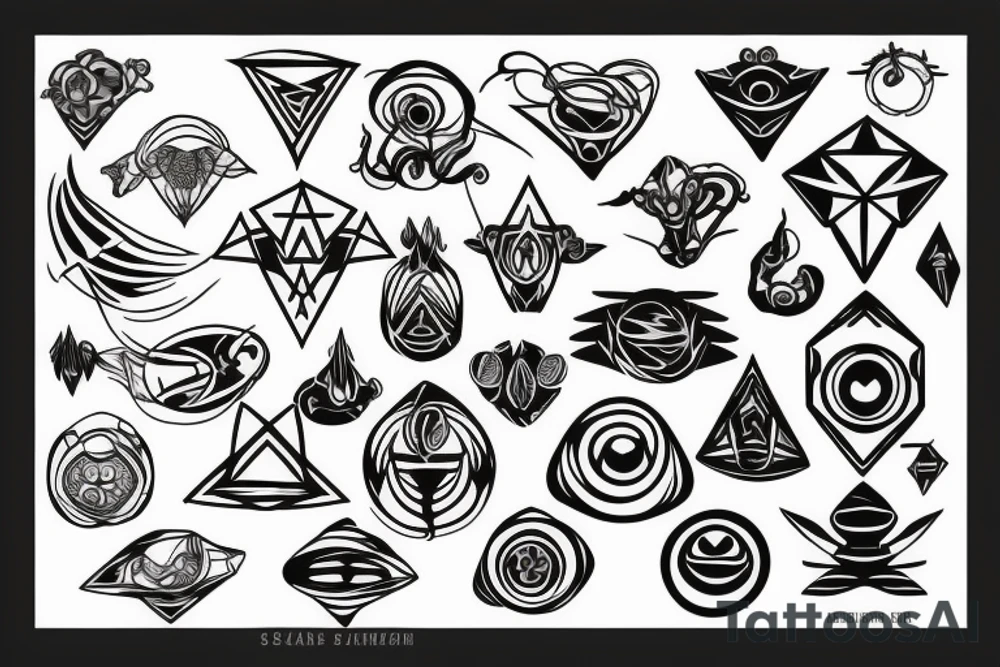 Alien symbology tattoo idea